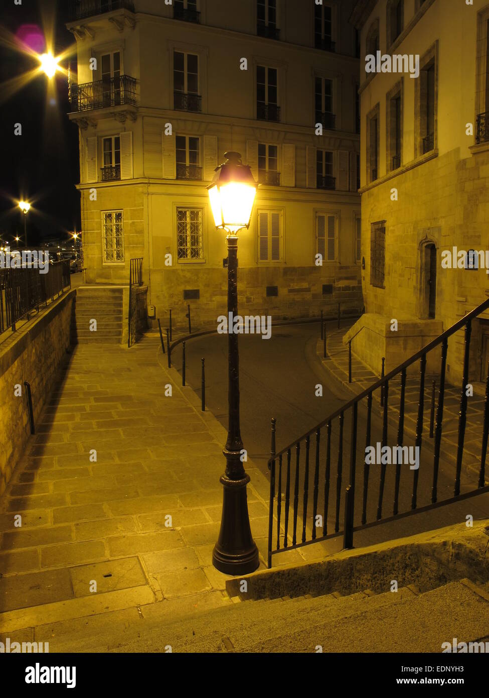 Rue des Ursins und der Rue des Chantres auf der Ile De La Cite Paris Frankreich Stockfoto