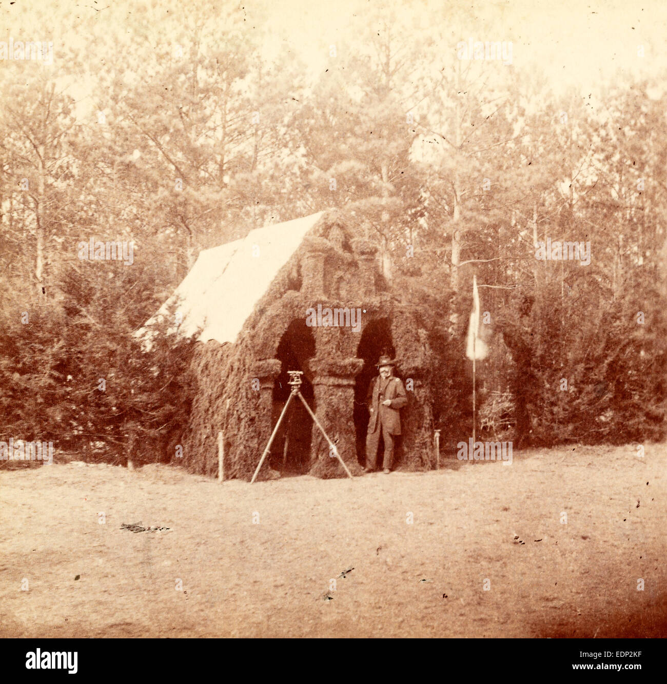 Winterquartier der Ingenieur-Korps, US, USA, Amerika, Vintage-Fotografie Stockfoto