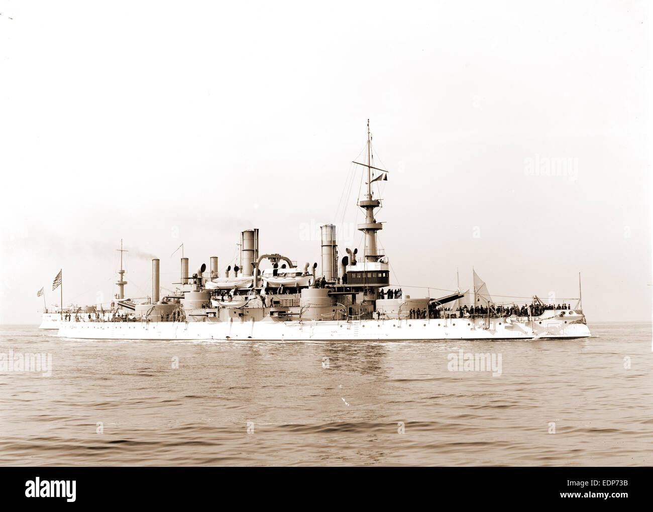 USS Massachusetts, Massachusetts (Schlachtschiff: 1896-1920), Schlachtschiffe, amerikanisch, 1899 Stockfoto