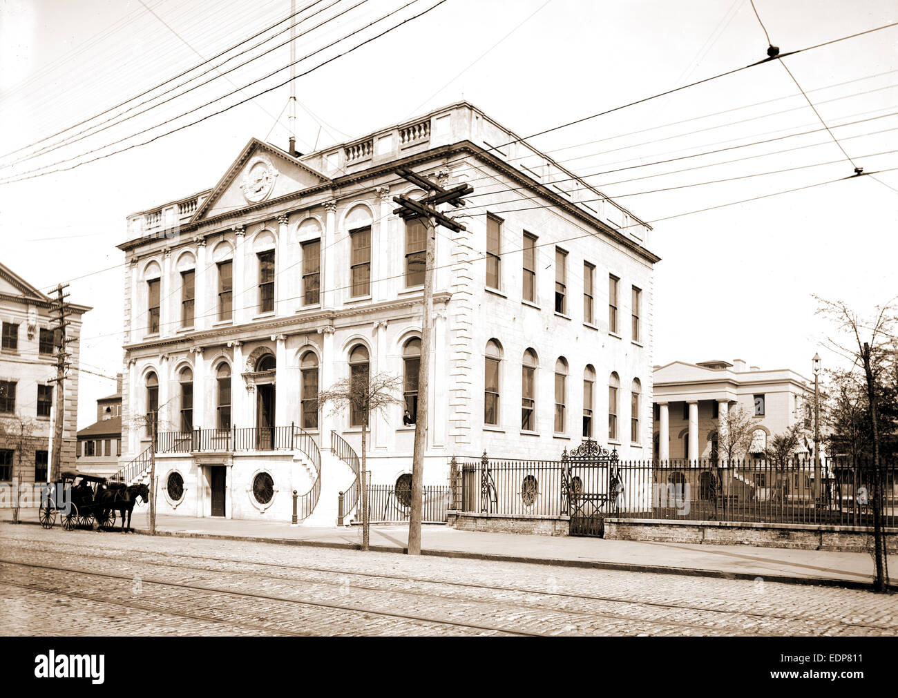 Rathaus, Charleston, S.C, Rathaus (Charleston, S.C.), Stadt & Rathäuser, USA, South Carolina, Charleston, 1890 Stockfoto