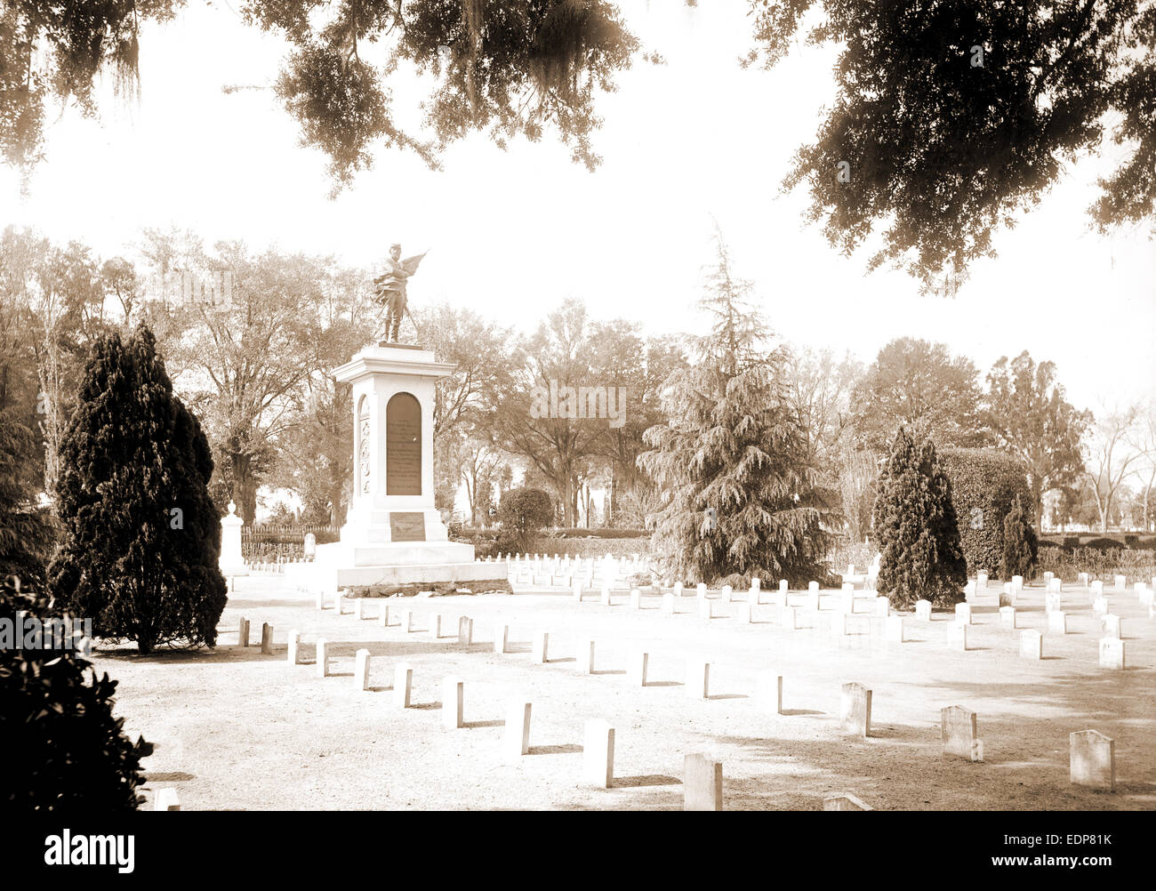 Konföderierten Sie Denkmal, Magnolia Friedhof, Charleston, S.C, Friedhöfe, Vereinigte Staaten, Geschichte, Bürgerkrieg 1861-1865 Stockfoto