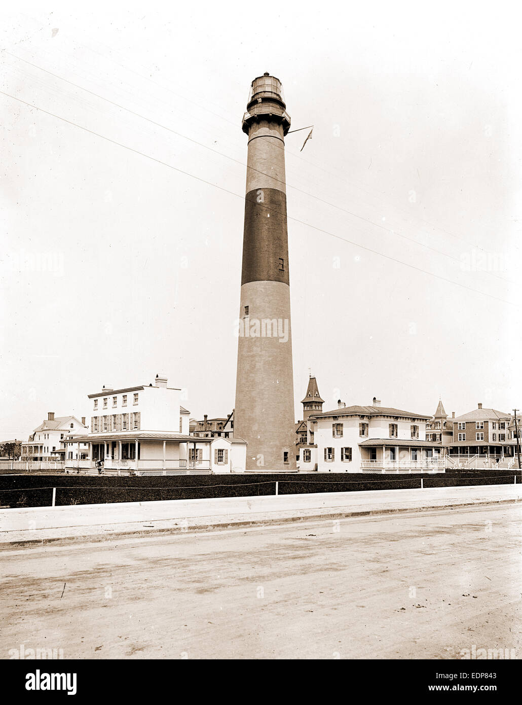 Absecon Leuchtturm, Atlantic City, N.J, Leuchttürme, USA, New Jersey, Atlantic City, 1900 Stockfoto