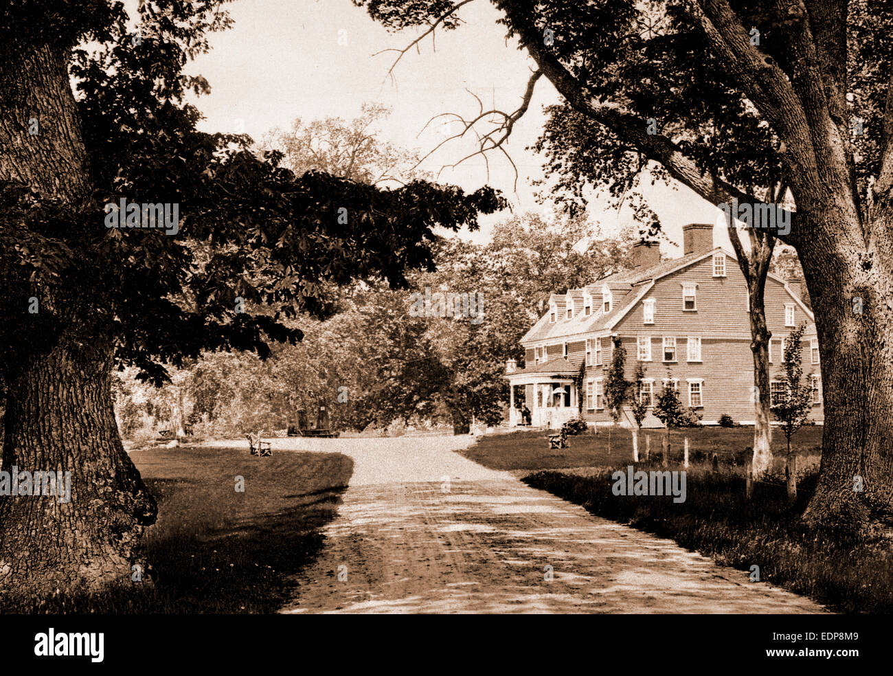 Wayside Inn, Sudbury, Massachusetts, Tavernen (Gaststätten), USA, Massachusetts, Sudbury, 1900 Stockfoto