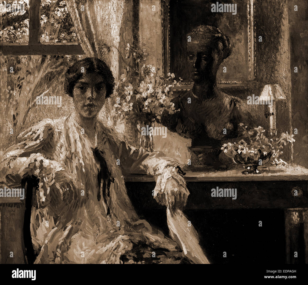 Nellie Kabell, Innenräume, Frauen, 1900 Stockfoto