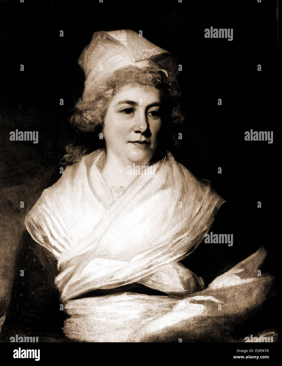 Sarah Franklin Bache, Kopf und Schultern Porträt, Hoppner, John, 1758-1810, Frauen, 1907 Stockfoto