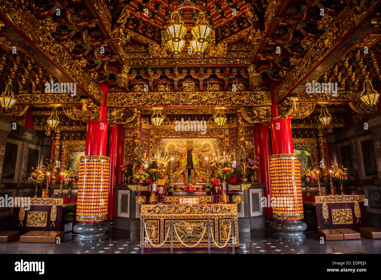 Kaiser Guan Yu Tempel, China Town, Yokohama, Kanagawa, Japan Stockfoto