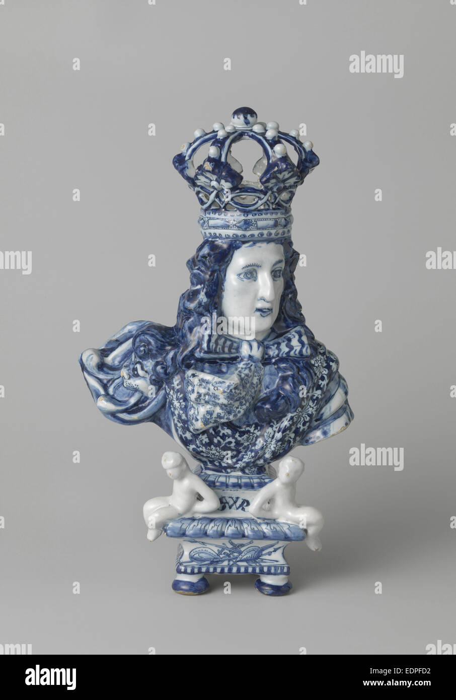 Büste von König Stadtholder William III, De Metaale Topf, c. 1695 - c. 1700 zugeschrieben Stockfoto
