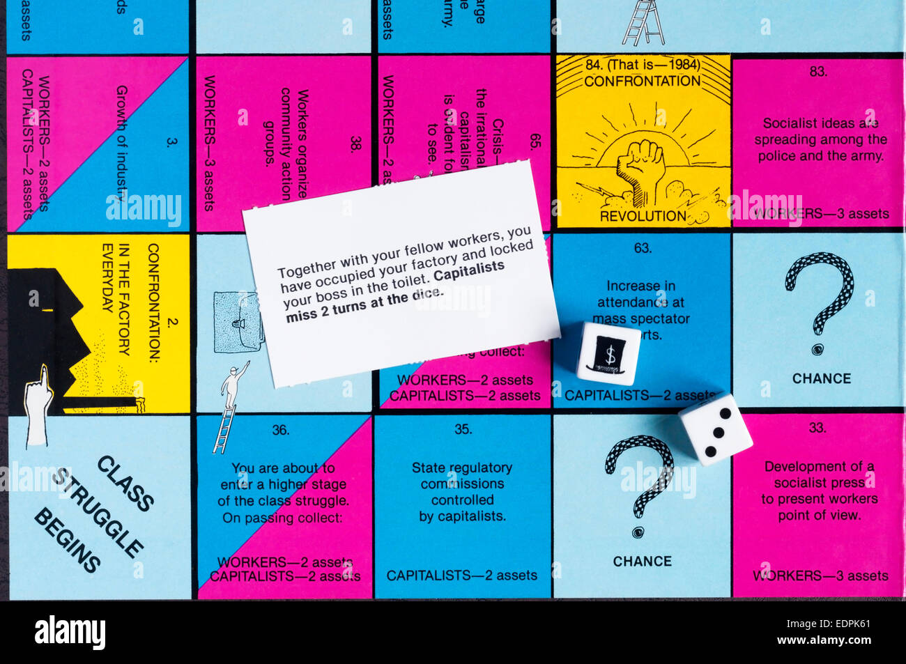 Klassenkampf entstand durch Politik New York Universitätsprofessor Bertell Ollman 1978 Studenten über Marxismus zu lehren. Stockfoto