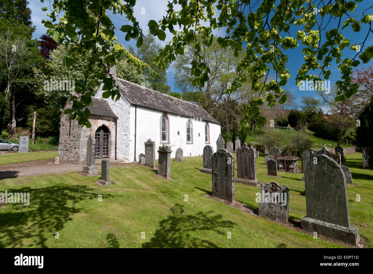 Glen prosen Kirche Glens Kapelle Angus-Schottland Stockfoto
