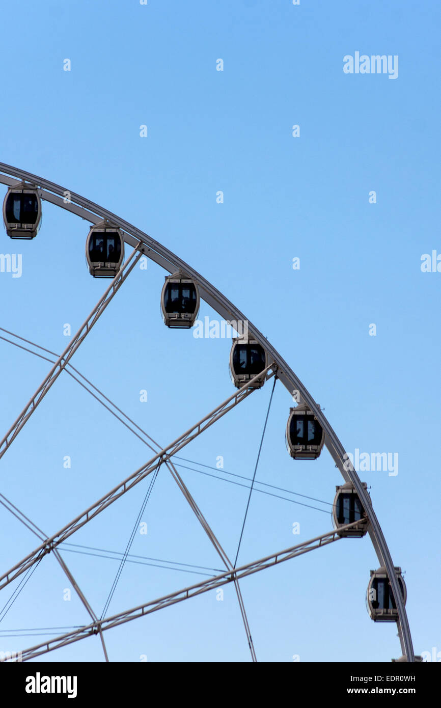 Das Manchester-Rad vor blauem Himmel Stockfoto