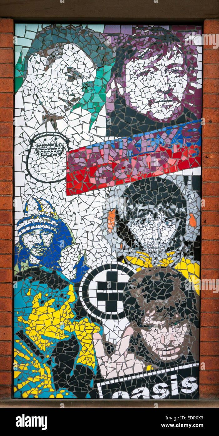 Mosaik, Affleck es Palace, Northern Quarter, Manchester Stockfoto