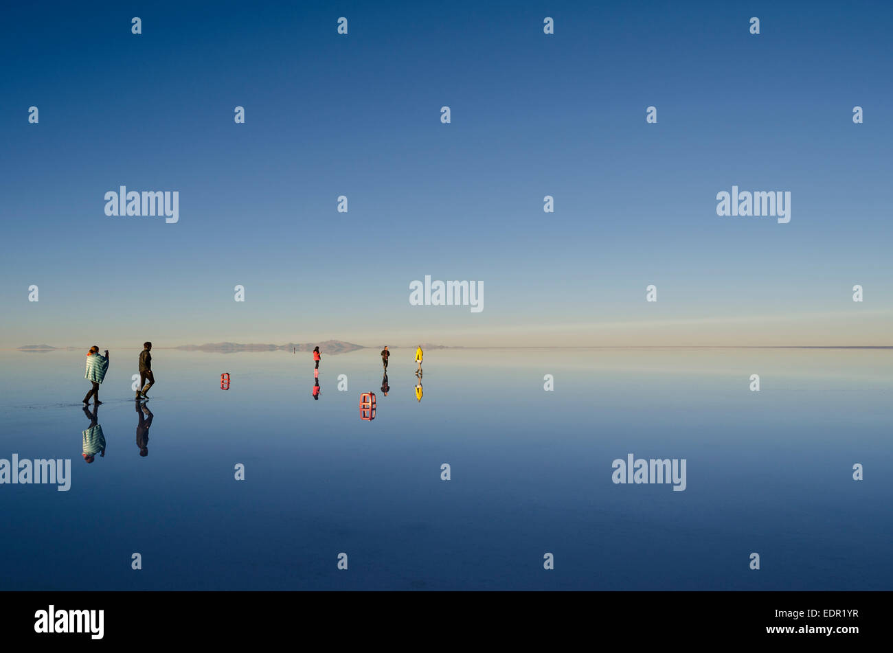 Salar de Uyuni, Bolivien Stockfoto