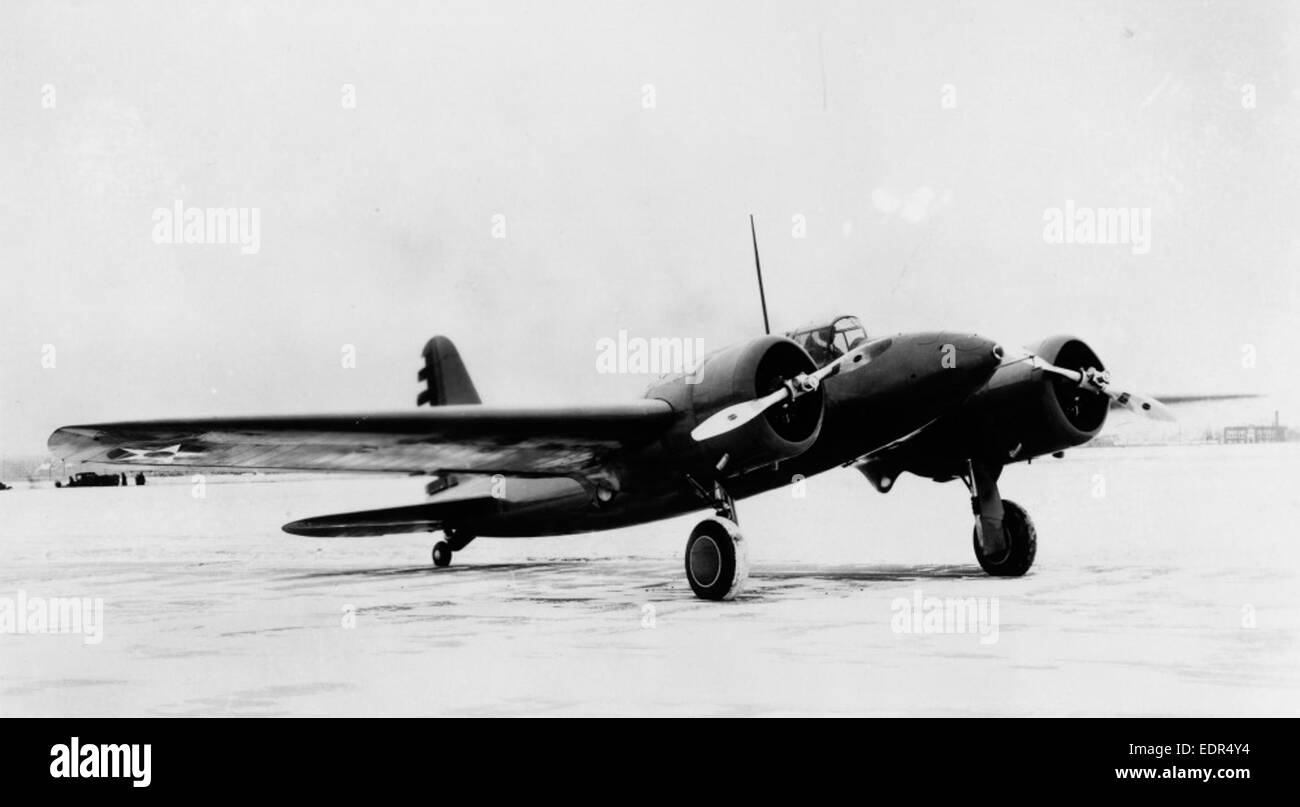 Würger Curtiss XA-14-16114594176 o Stockfoto