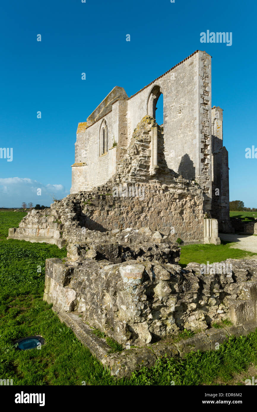 Abtei von Chateliers, La Flotte, Ile De Ré, Poitou Charente, Charente-Maritime, Frankreich Stockfoto