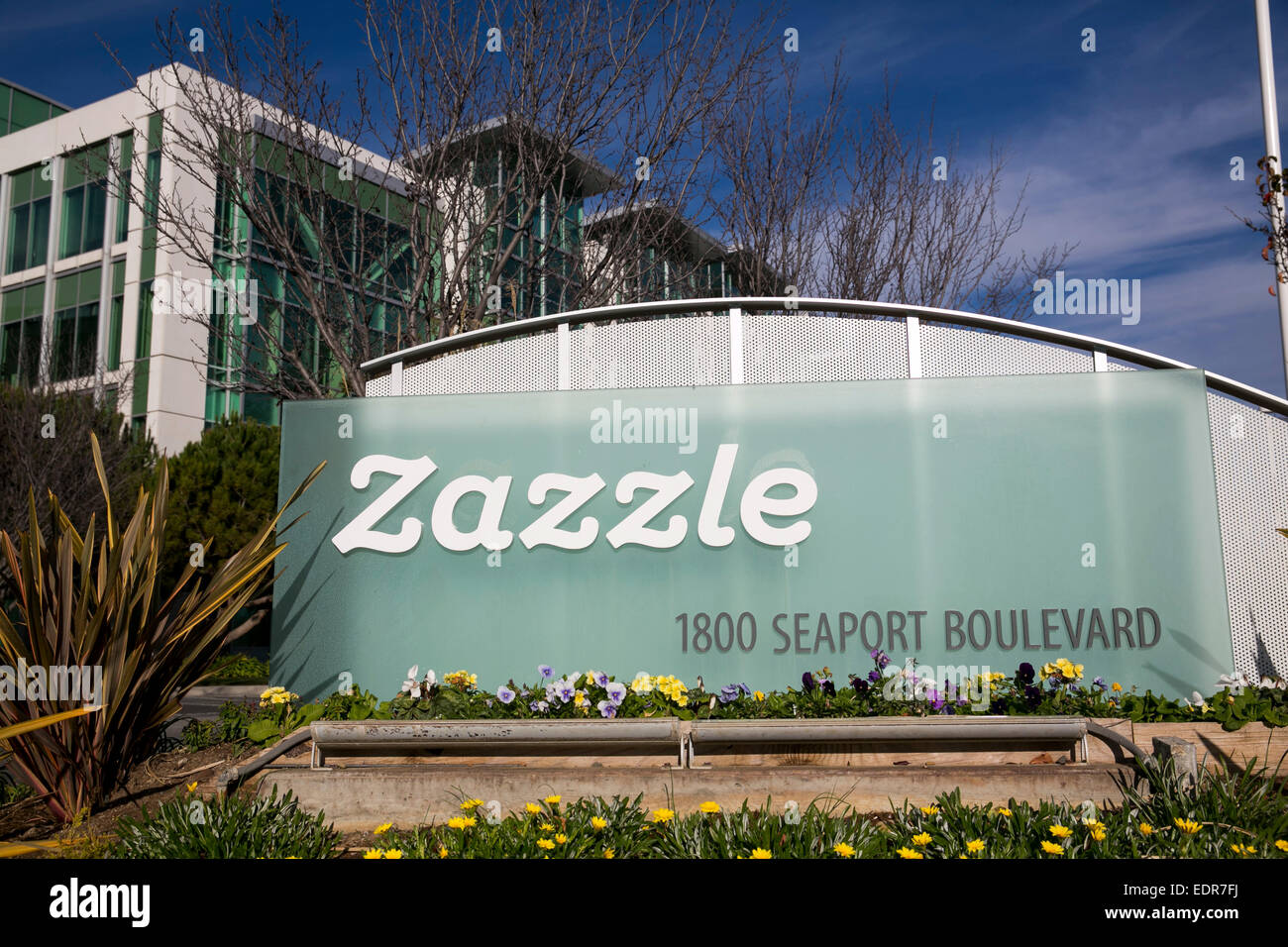Der Hauptsitz von Zazzle in Redwood City, Kalifornien. Stockfoto