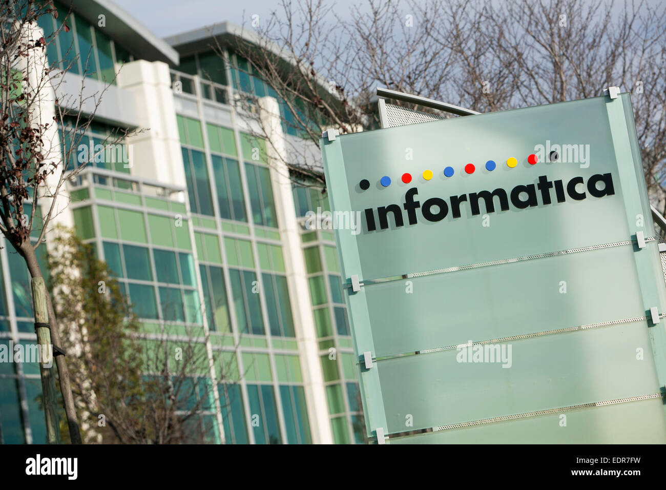 Das Hauptquartier der Informatica in Redwood City, Kalifornien. Stockfoto