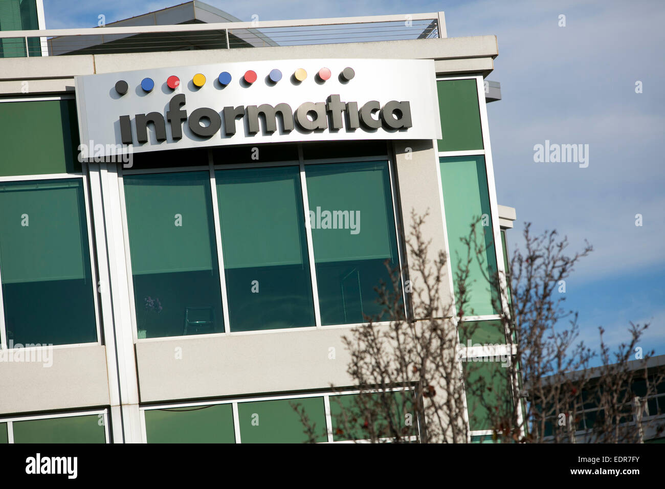 Das Hauptquartier der Informatica in Redwood City, Kalifornien. Stockfoto