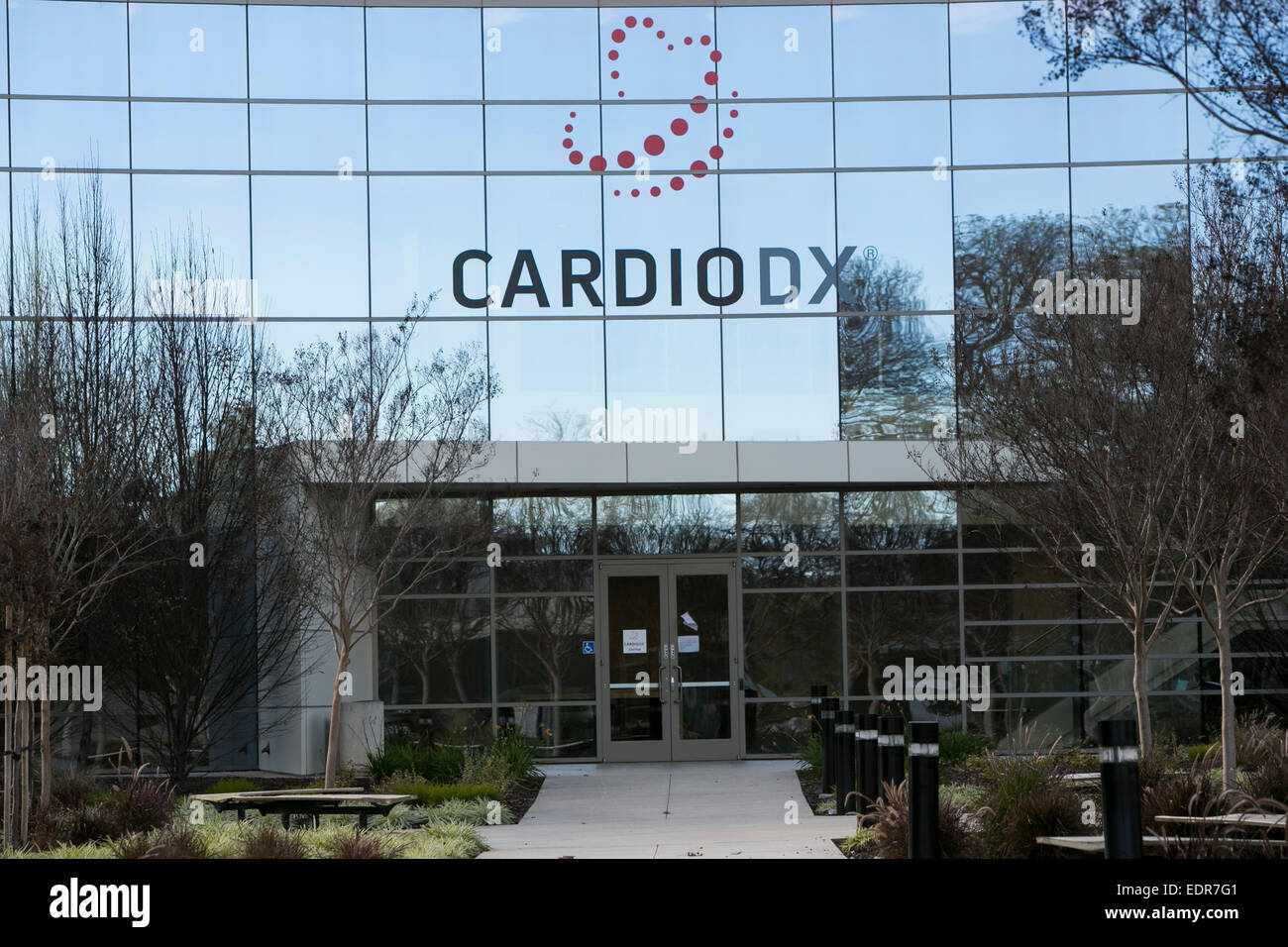 Der Sitz der CardioDX in Redwood City, Kalifornien. Stockfoto