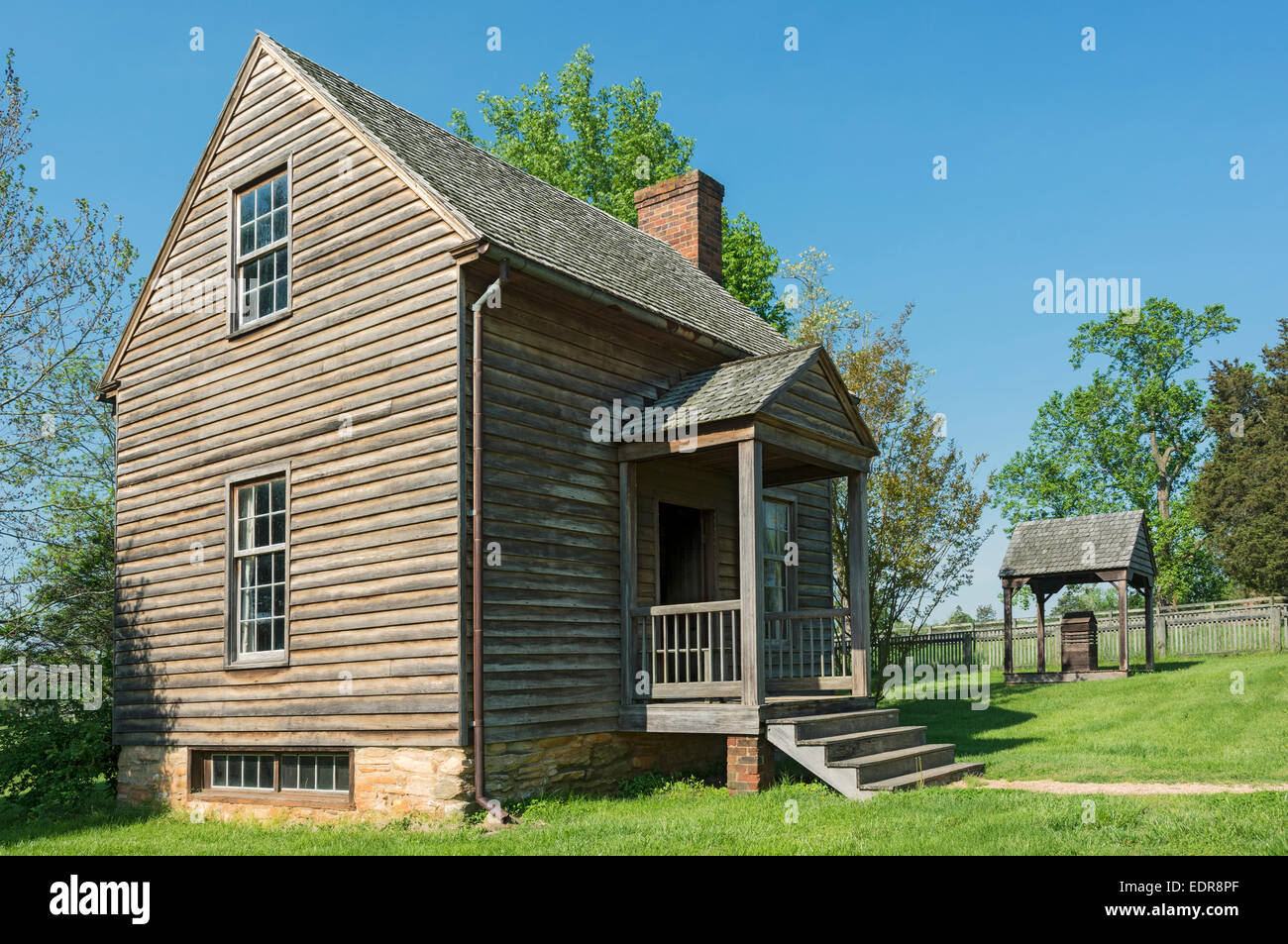 Virginia, Appomattox Court House National Historical Park, Crawford Jones Gesetz Amt und Stadt nach Hause, ursprünglichen Gebäude Stockfoto