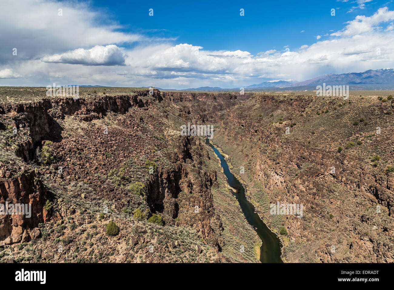 Rio Grande Gorge, in der Nähe von Taos, New Mexico, USA Stockfoto