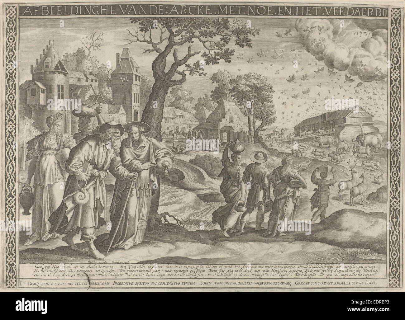 Einschiffung von Noahs Arche, Jan van Londerseel Stockfoto