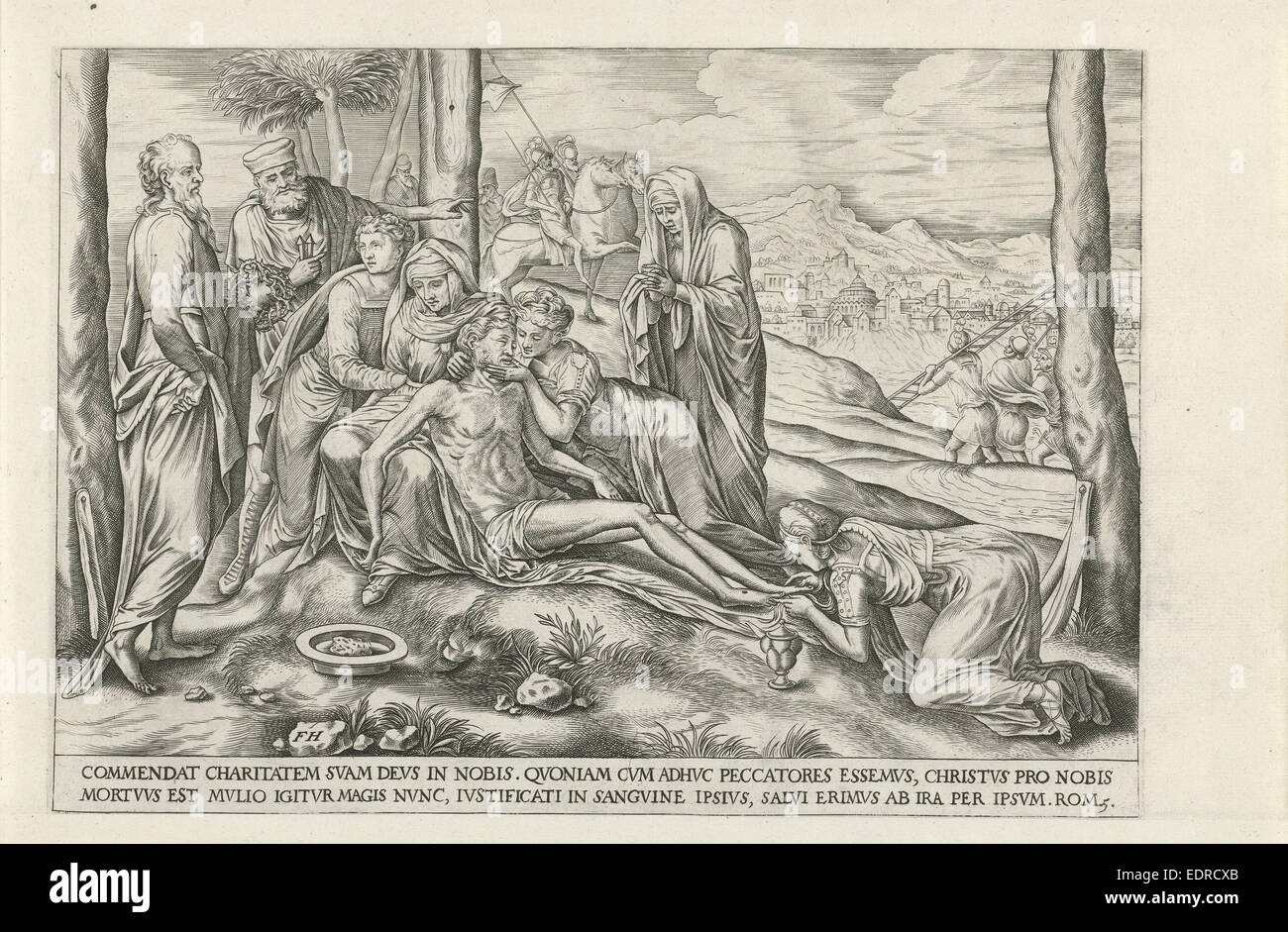 Wehklage, Frans Huys, anonym, 1546-1562 Stockfoto