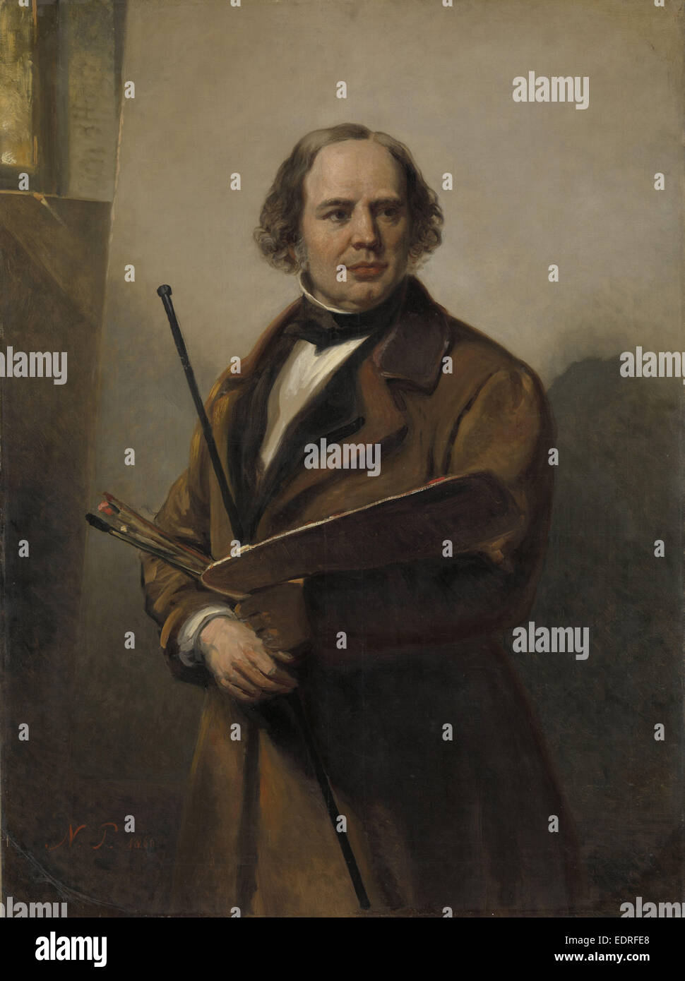 Jan Willem Pieneman, Maler, Vater von Nicolaas Pieneman, Nicolaas Pieneman, 1860 Stockfoto