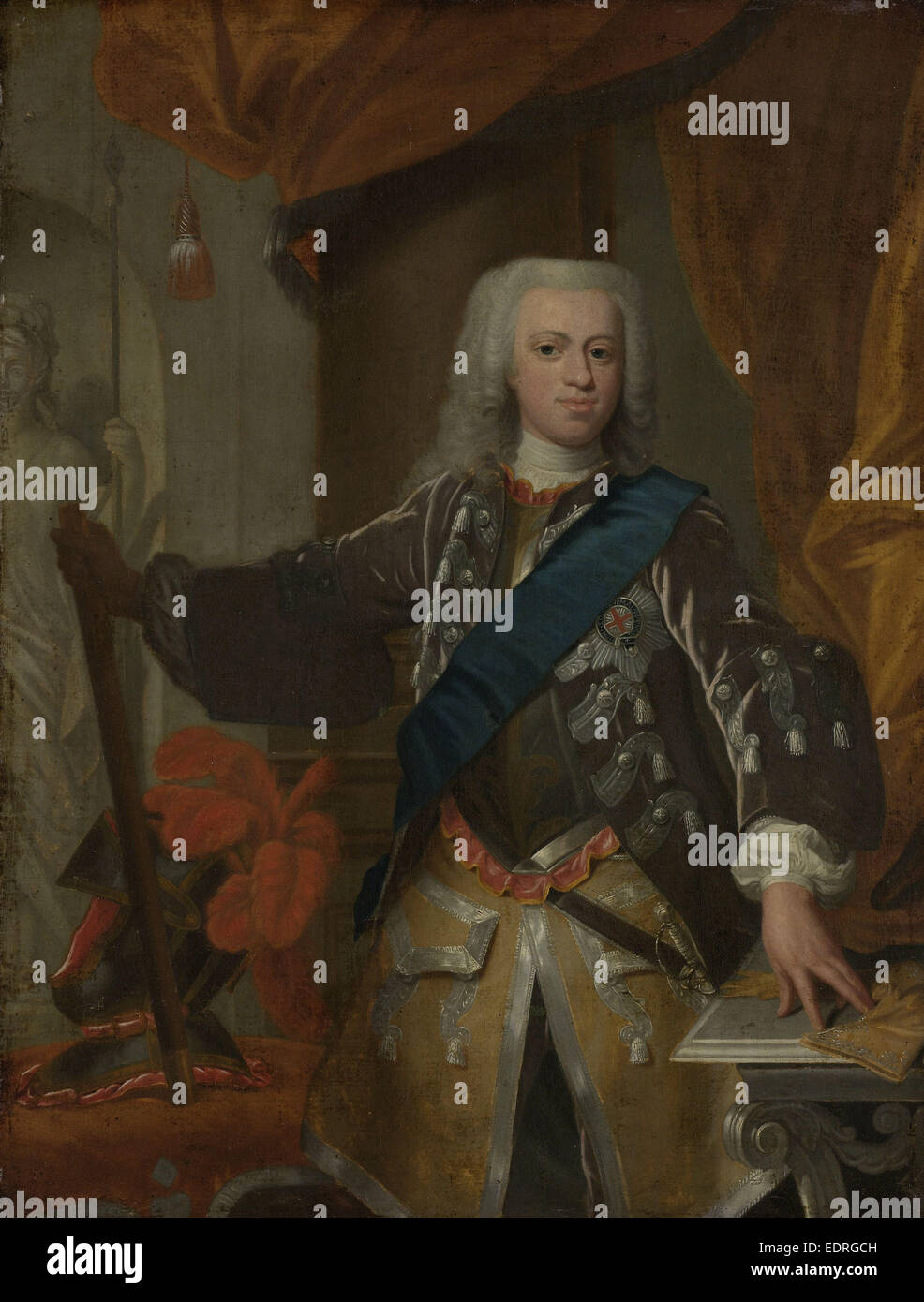 Porträt von William IV., Prinz von Oranien, zugeschrieben Hans Hysing, 1730-1753 Stockfoto