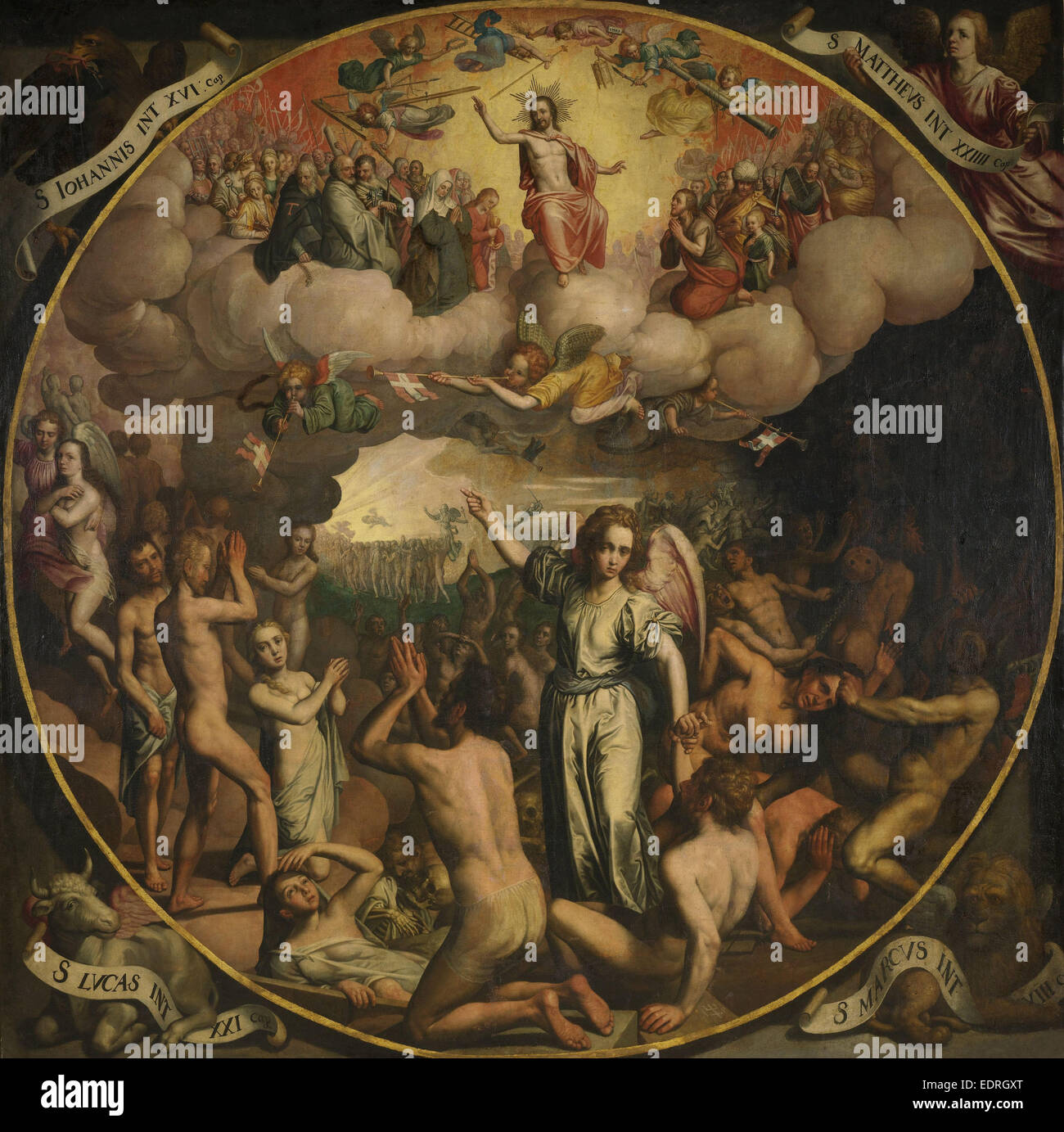 Jüngsten Gericht, Aert Pietersz., 1611 Stockfoto