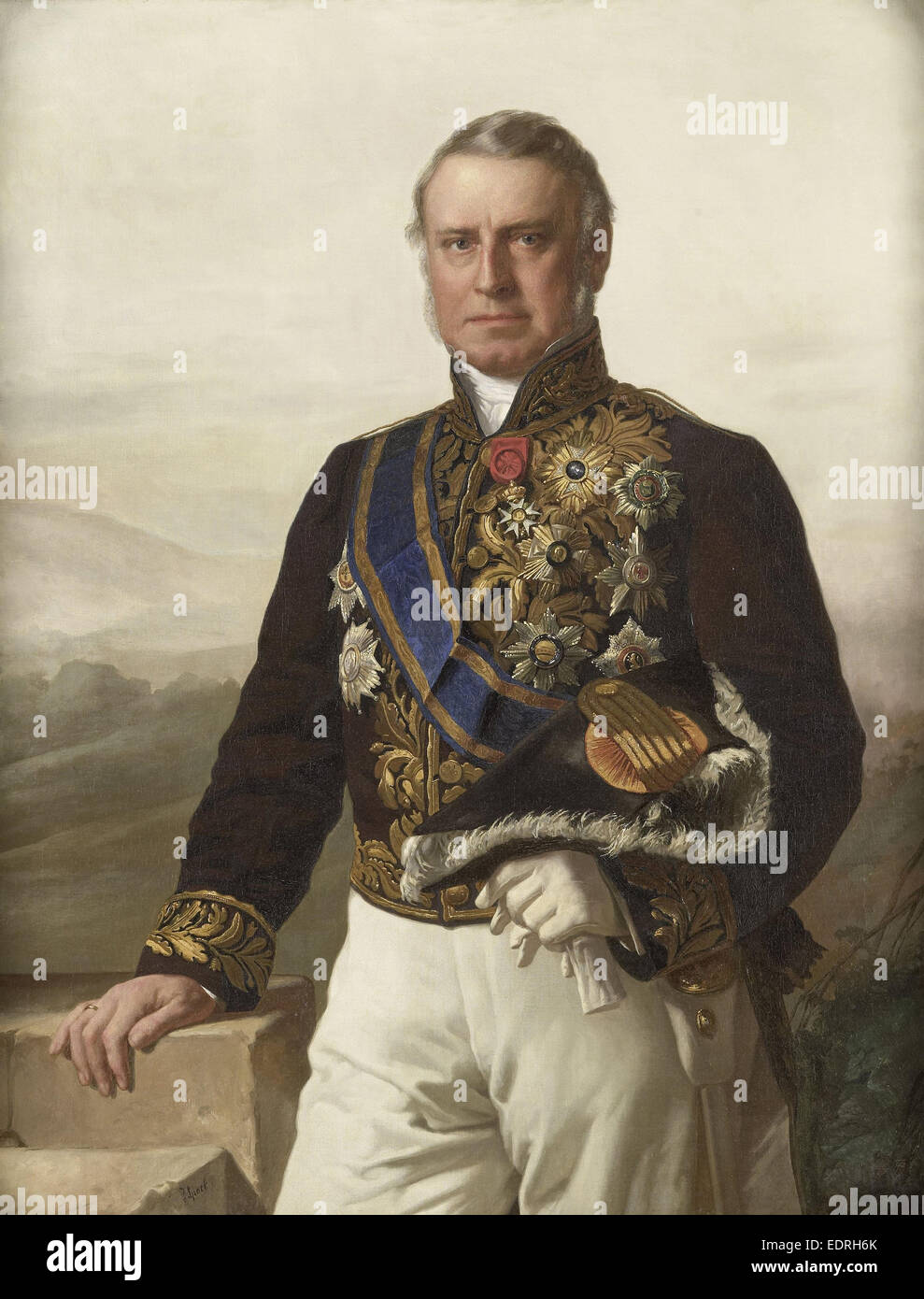 Charles Ferdinand Pahud (1803-73). Gouverneur-Generaal, Generalgouverneur (1855-61), Jacob Spoel, 1863-1868 Stockfoto