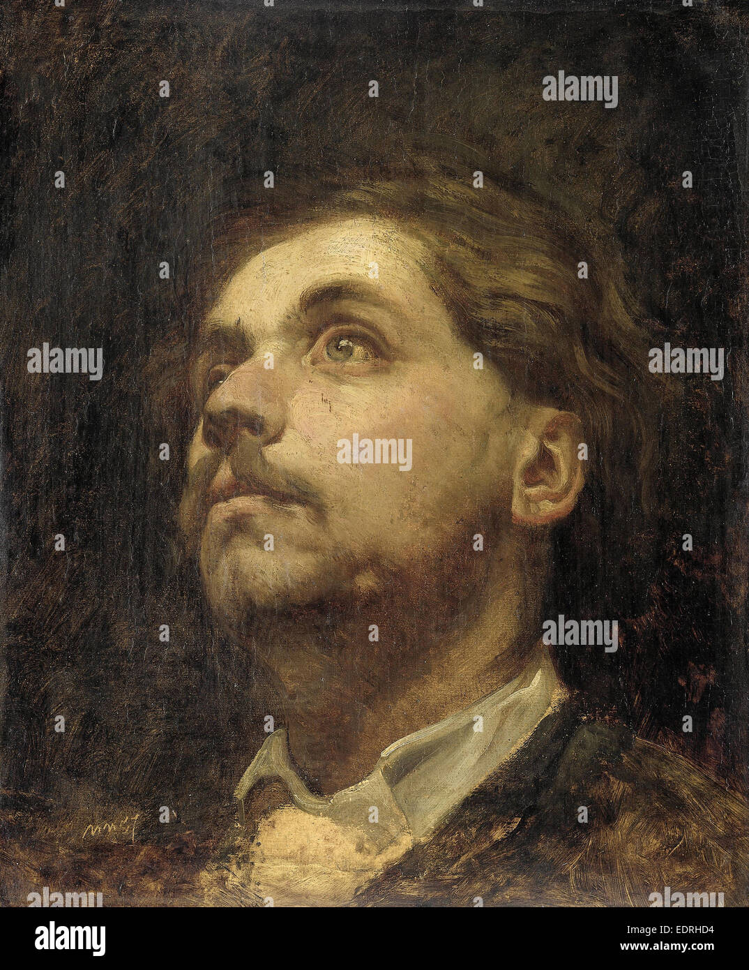 Porträt von Jacob Maris, Matthijs Maris, 1857 Stockfoto