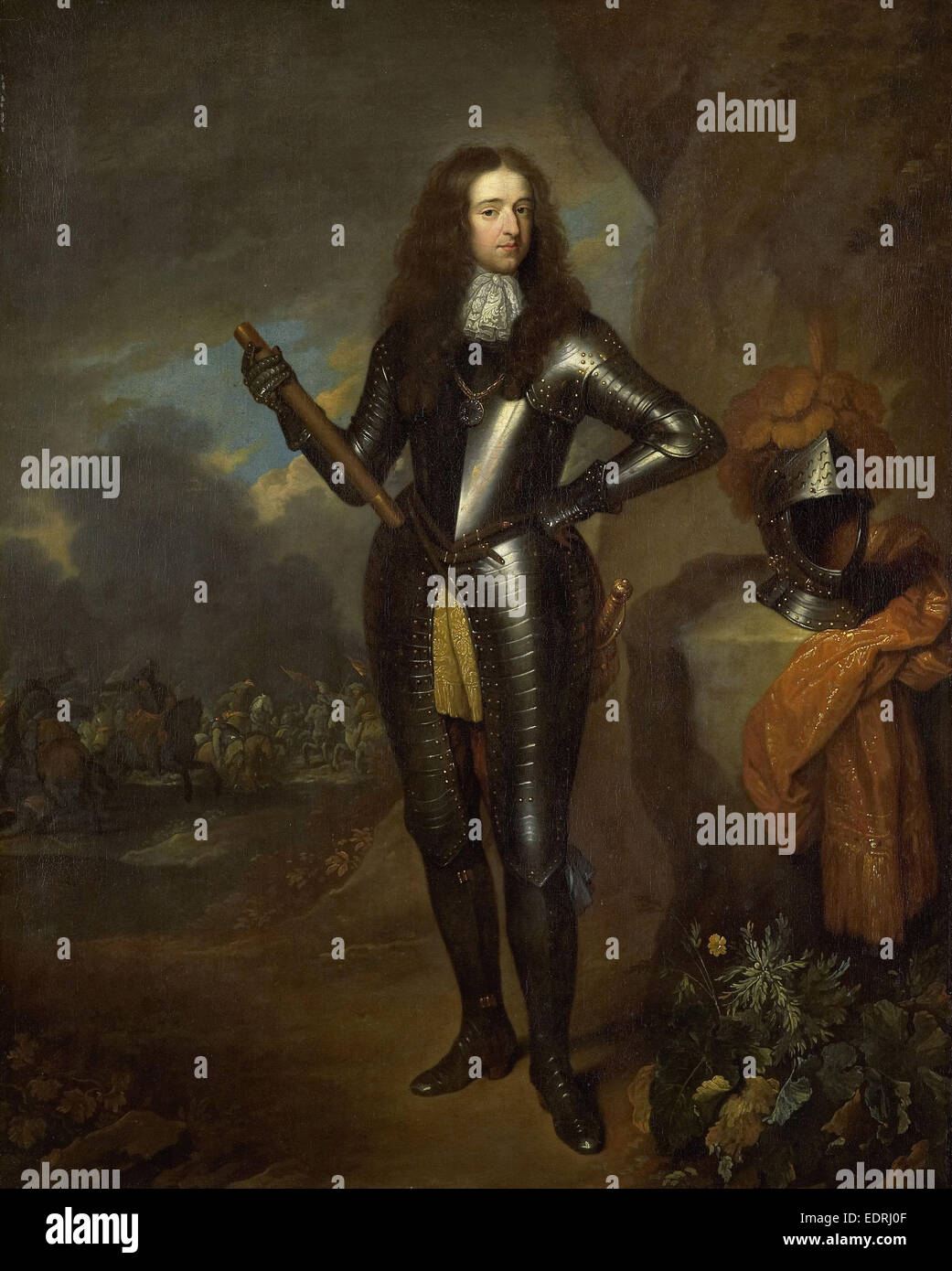 Wilhelm III. (1650-1702), Prinz von Oranien und seit 1689, König von England, Kopie nach Caspar Netscher, 1670-1733 Stockfoto