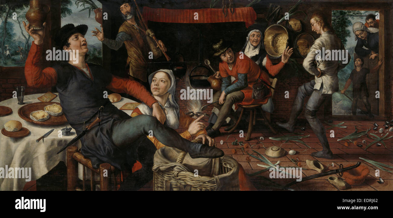 Der Ei-Tanz, Pieter Aertsen, 1552 Stockfoto