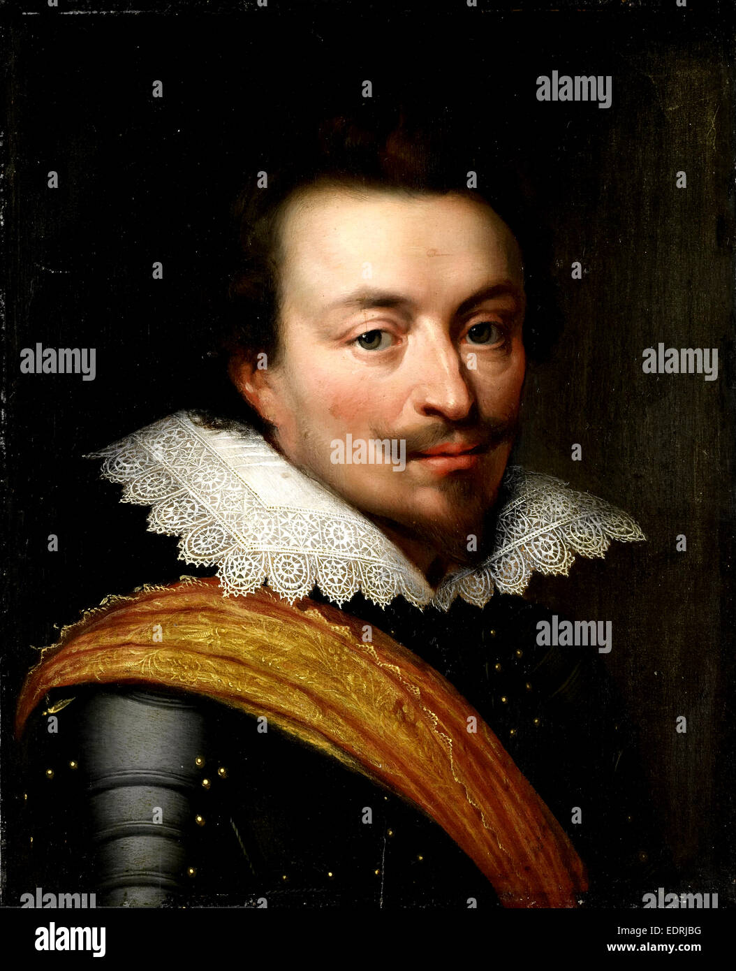 Porträt von Jan der jüngere, Graf von Nassau-Siegen, Graf John VIII von Nassau-Siegen, Werkstatt des Jan Antonisz van Ravesteyn Stockfoto