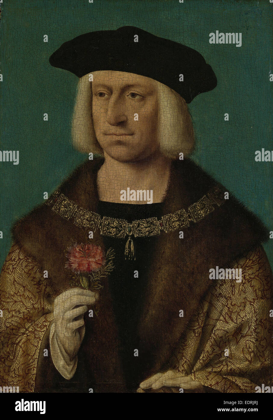 Porträt von Maximilian ich (1459-1519), Workshop von Joos van Cleve, c. 1530 Stockfoto
