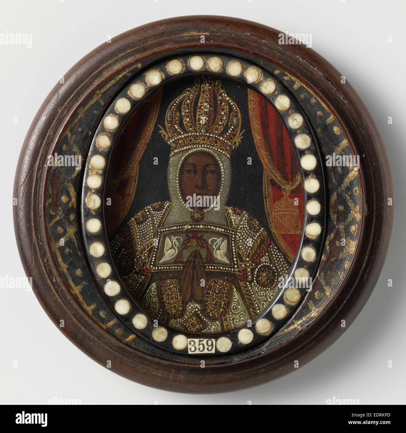 Schwarze Madonna, anonym, 1650-1699 Stockfoto