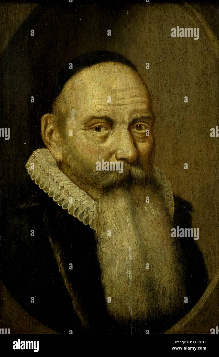 Porträt von Jacobus Rolandus, Kopie nach Cornelis van der Voort, in oder nach 1632 Stockfoto