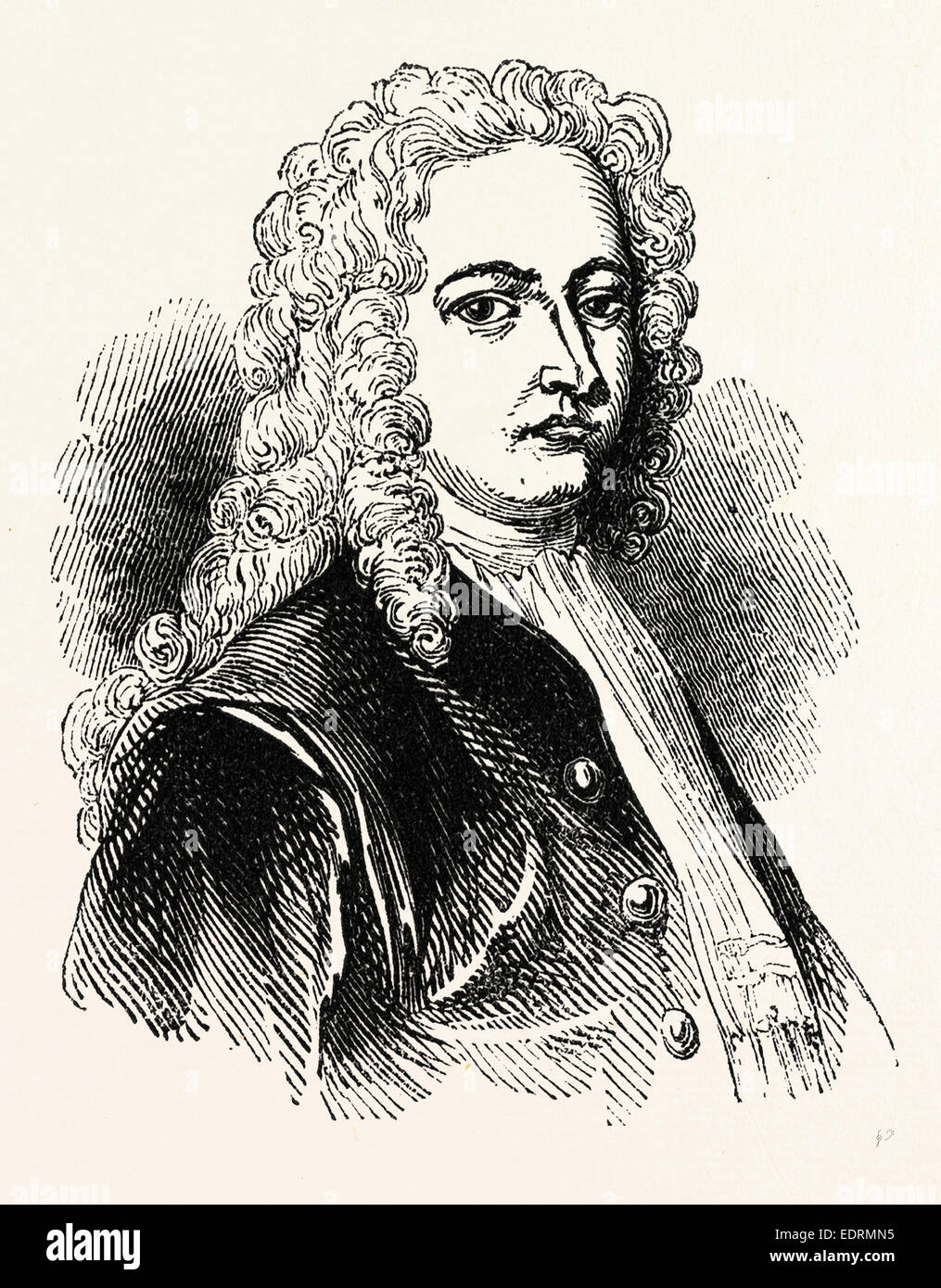 William Stukeley FRS, FRCP, FSA (7. November 1687 – 3. März 1765) war eine englische Antiquar Stockfoto