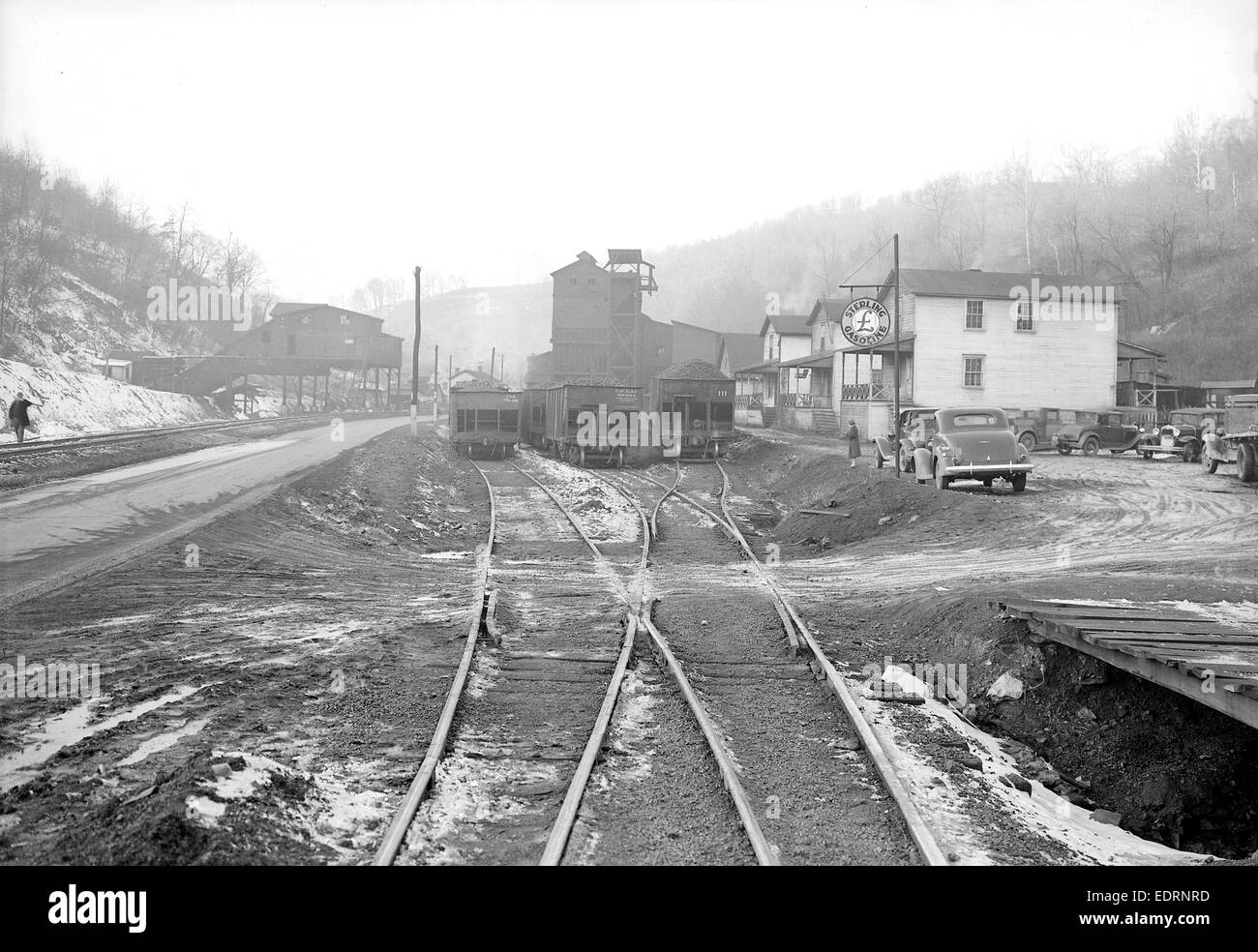 Scotts Run, West Virginia. Pursglove Nr. 3 und 4 - eine weitere Ansicht des Pursglove Minen Nr. 3 und 4, März 1937, Lewis Hine, 1874 Stockfoto