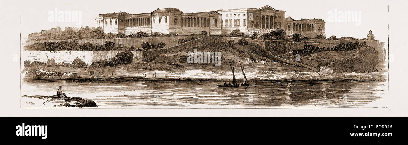 DIE NAVAL HOSPITAL, MALTA, WO VIELE DER KRANKEN AUS ÄGYPTEN, 1883 BEHANDELT WORDEN Stockfoto