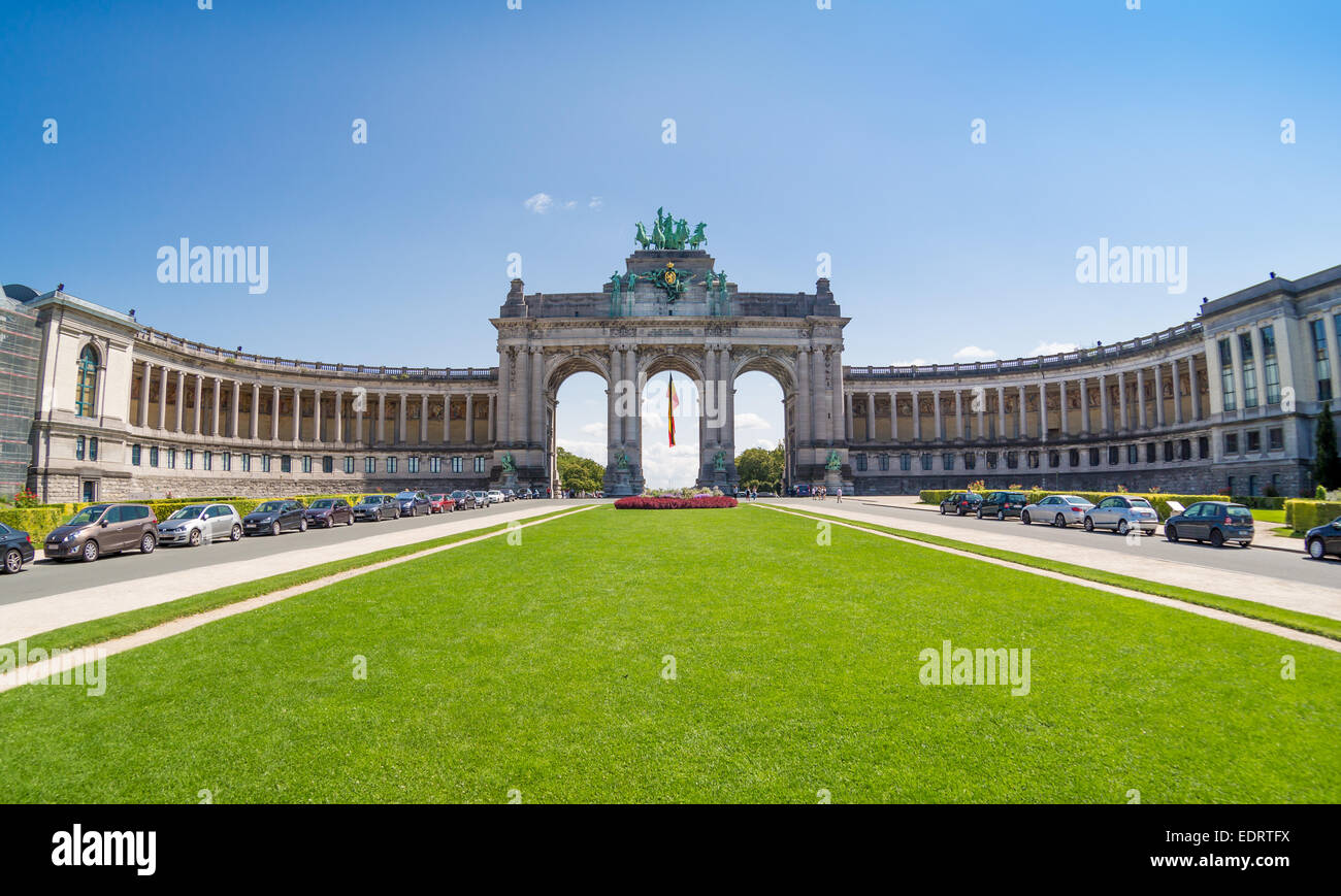 Der Triumphbogen in Brüssel, Belgien Stockfoto