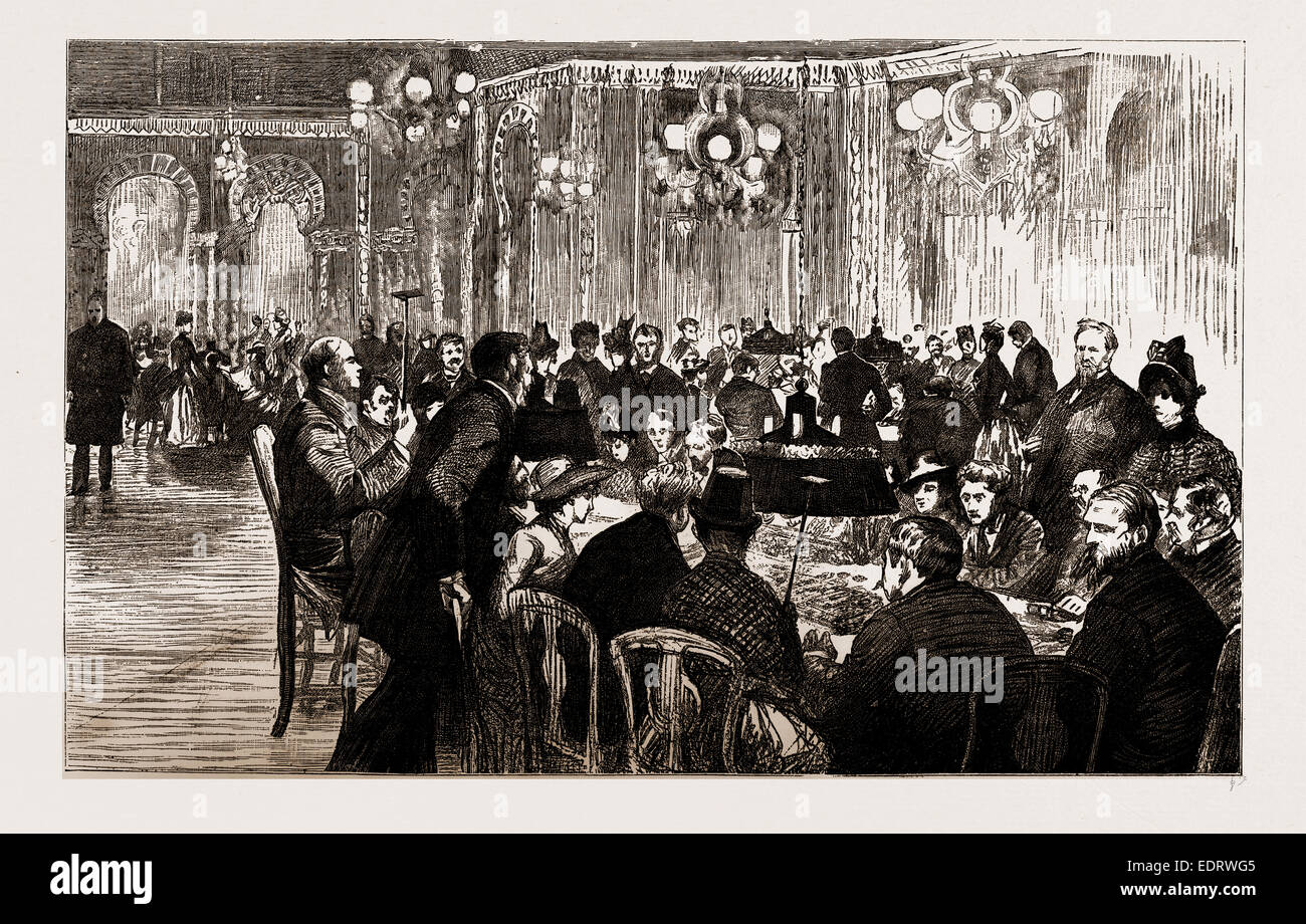 DAS INNERE DER GLÜCKSSPIEL-LIMOUSINE, 1886 Stockfoto