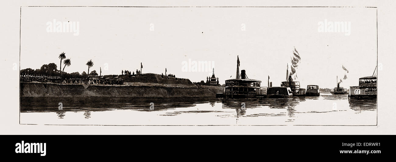 DIE EXPEDITION NACH UPPER BURMA: DIE BURGEN VON AVA, WO THEEBAW DIE ARMEE NOV AN DIE BRITEN ÜBERGEBEN. 27 Stockfoto