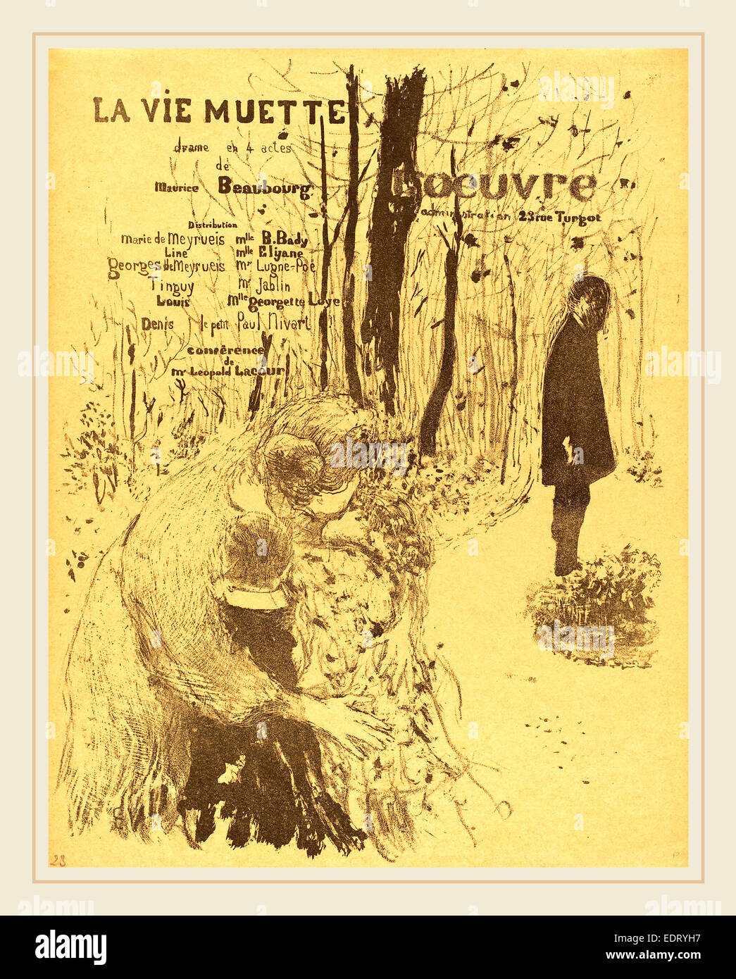Edouard Vuillard (Französisch, 1868-1940), La Vie Muette, 1894, Lithographie Stockfoto