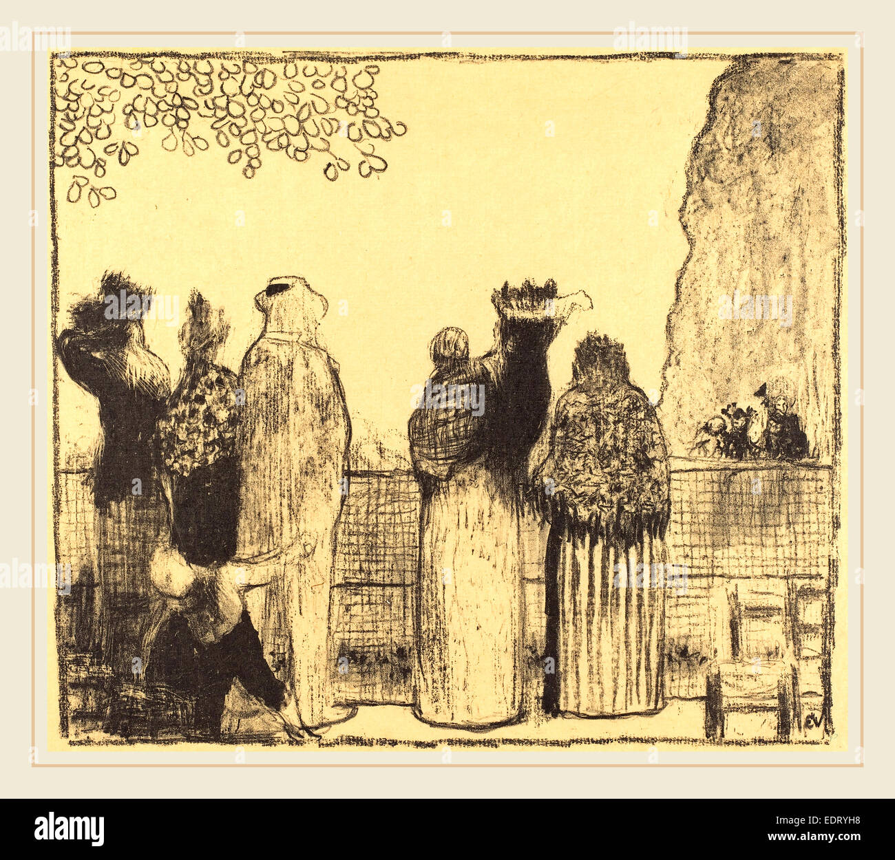 Edouard Vuillard (Französisch, 1868-1940), The Tuileries (Les Tuileries), veröffentlicht 1895, Lithographie Stockfoto