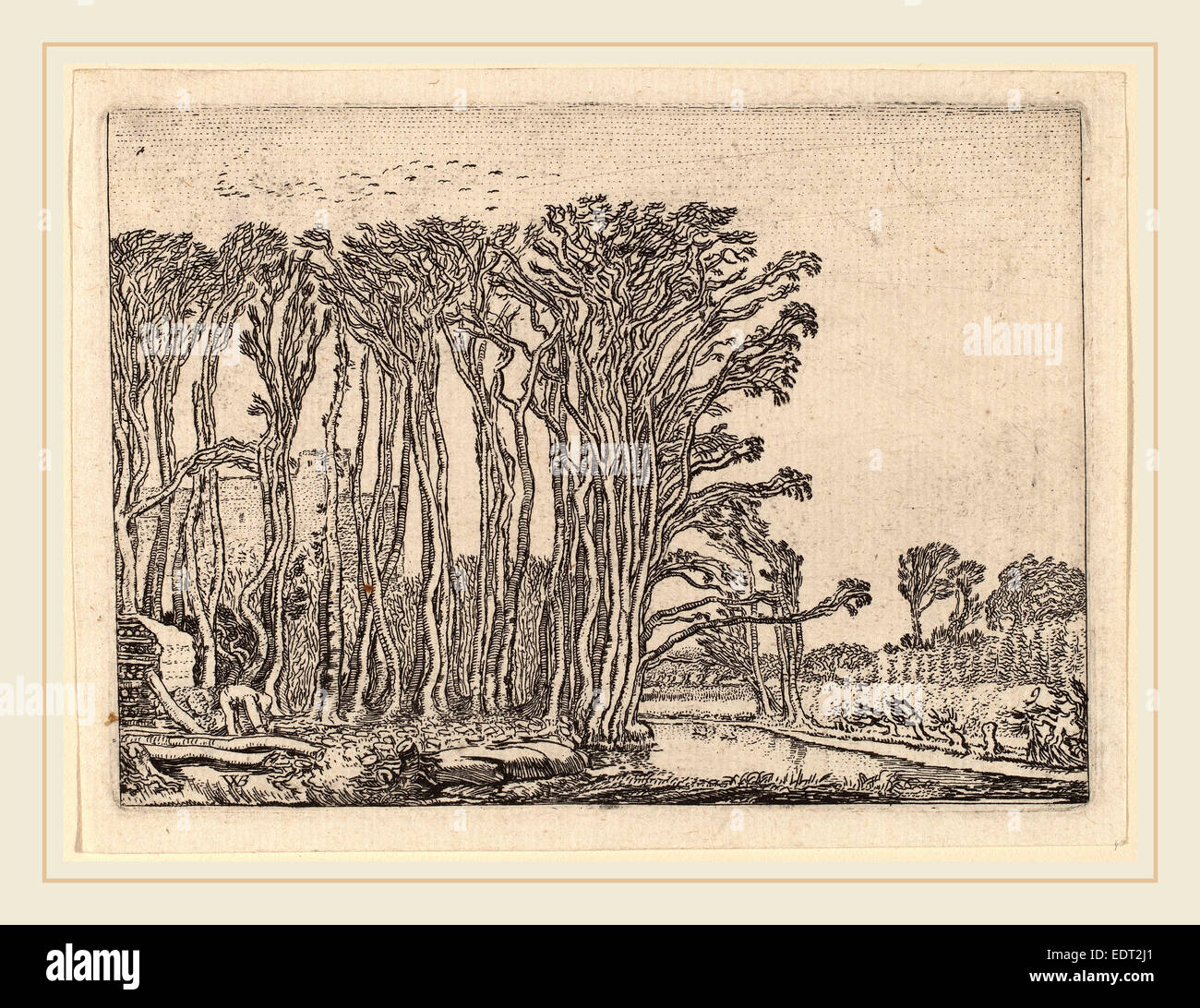 Willem Buytewech (Niederländisch, 1591-1592-1624), der Köhler, 1621, Radierung Stockfoto