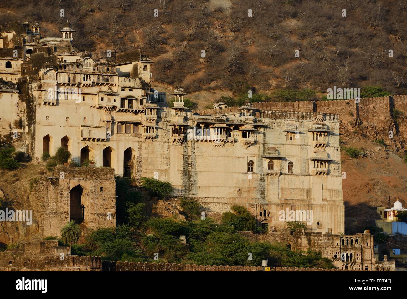 Indien, Rajasthan, Bundi, Mewar Region, das Stadtschloss Stockfoto