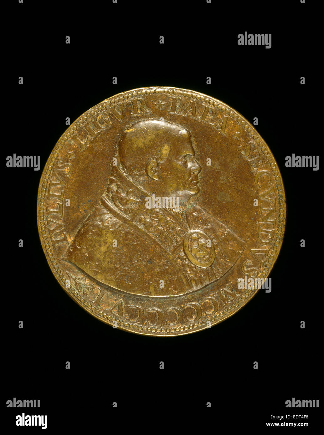 Caradosso Foppa, Julius II. (Giuliano della Rovere, 1443-1513), Papst 1503 [Vorderseite], Italienisch, c. 1452 - 1526-1527, 1506, bronze Stockfoto