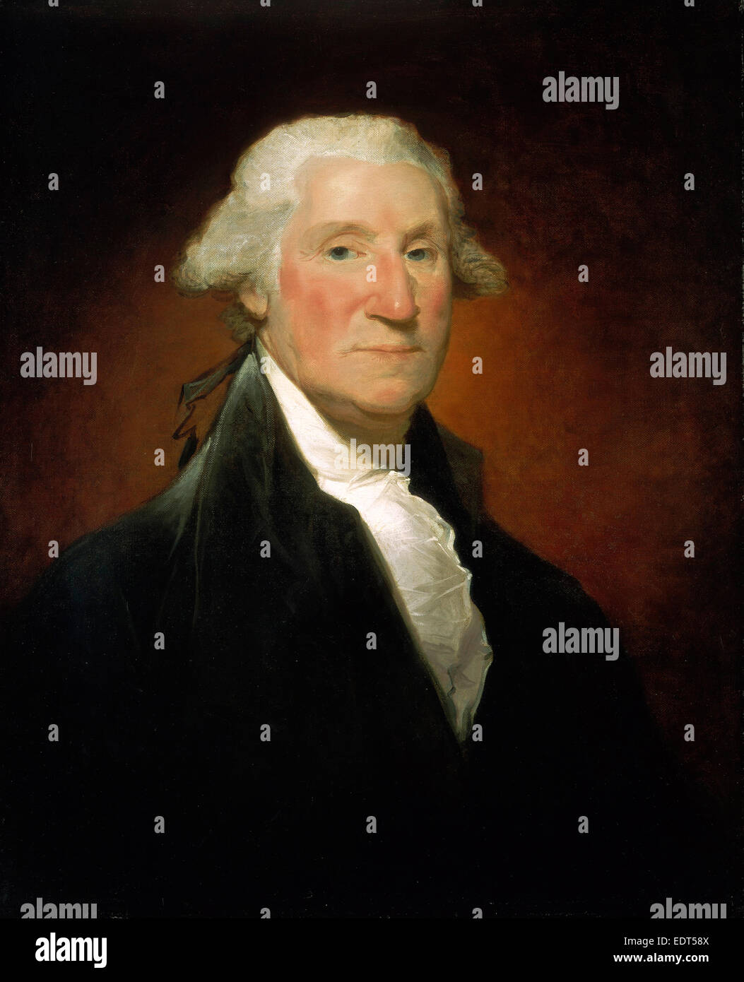 Gilbert Stuart, George Washington (Vaughan Porträt), amerikanisch, 1755-1828, 1795, Öl auf Leinwand Stockfoto