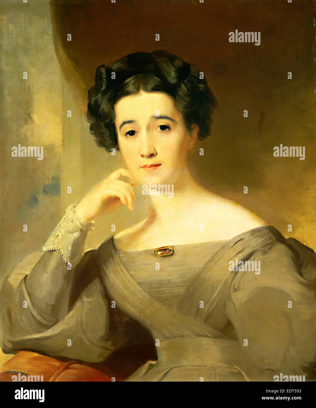 Thomas Sully (amerikanisch, 1783-1872), Mrs William Griffin, Öl 1830, auf Leinwand Stockfoto